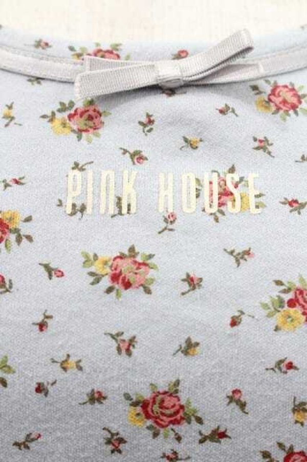 画像3: PINK HOUSE / 小花柄タンクトップ L ライトブルー I-26-01-10-044-LO-TO-SA-ZI (3)