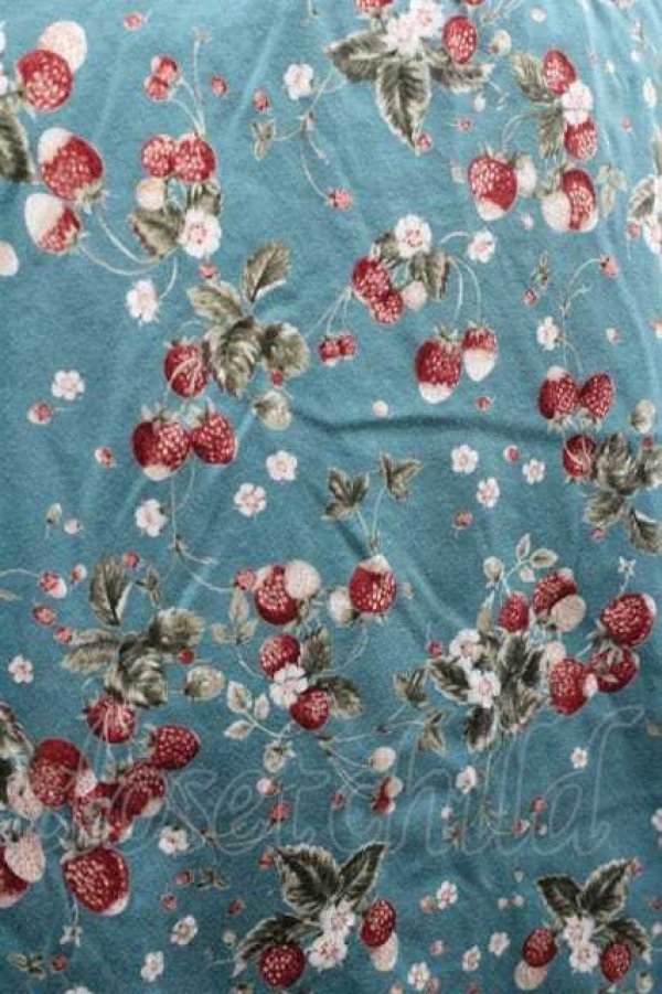 画像3: PINK HOUSE / 苺柄襟元レーストップス L グリーン I-26-01-10-047-LO-TO-SA-ZI (3)