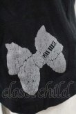 画像4: PINK HOUSE / リボンプリントTシャツ  黒Ｘグレー I-26-01-10-053-LO-TO-SA-ZI (4)