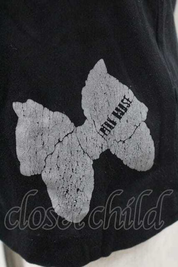 画像4: PINK HOUSE / リボンプリントTシャツ  黒Ｘグレー I-26-01-10-053-LO-TO-SA-ZI (4)