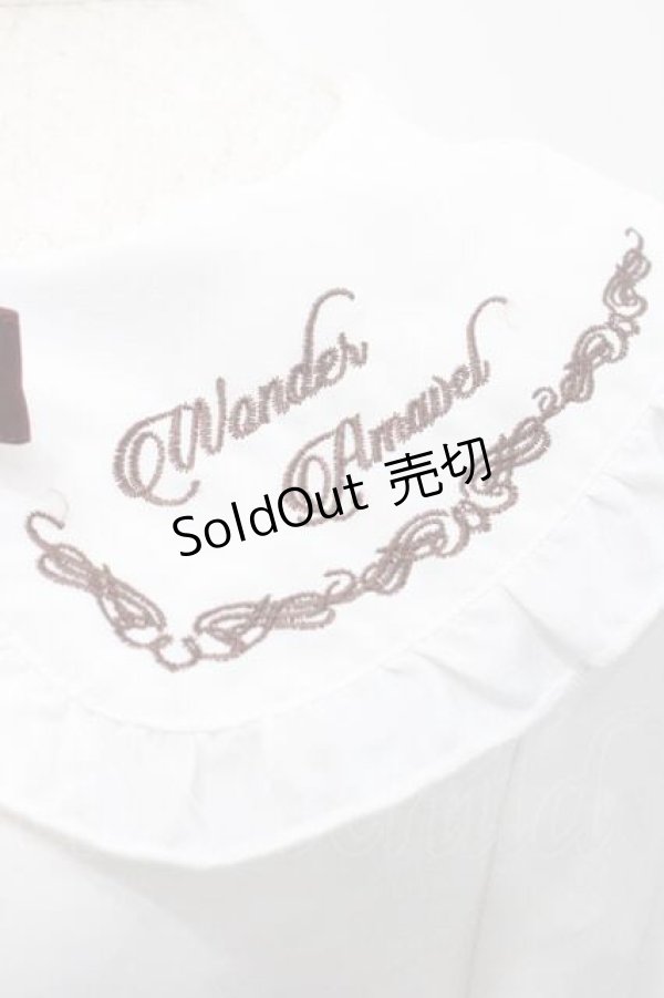 画像3: Amavel / 鍵刺繍ブラウス  白Ｘボルドー I-26-01-10-005-CA-BL-SA-ZI (3)