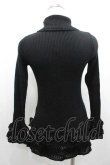 画像2: PINK HOUSE / ハイネックニットトップス M 黒 I-26-01-10-066-LO-TO-SA-ZI (2)