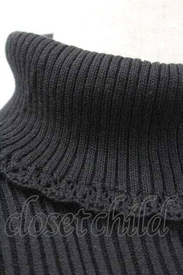 画像5: PINK HOUSE / ハイネックニットトップス M 黒 I-26-01-10-066-LO-TO-SA-ZI (5)