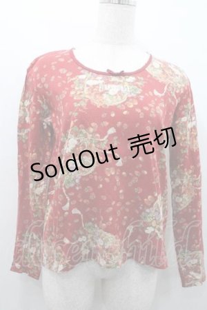 画像: PINK HOUSE / いちごバスケット柄カットソー  赤 I-26-01-10-070-LO-TO-SA-ZI