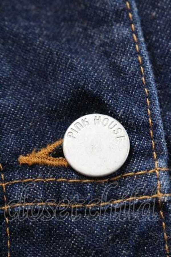 画像4: PINK HOUSE / PH刺繍デニムジャケット  青デニム I-26-01-10-074-LO-JA-SA-ZI (4)