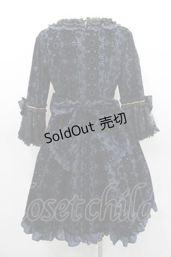 画像2: Angelic Pretty / ベルエレーヌドレス  ネイビー I-26-01-10-078-AP-OP-SA-ZI (2)