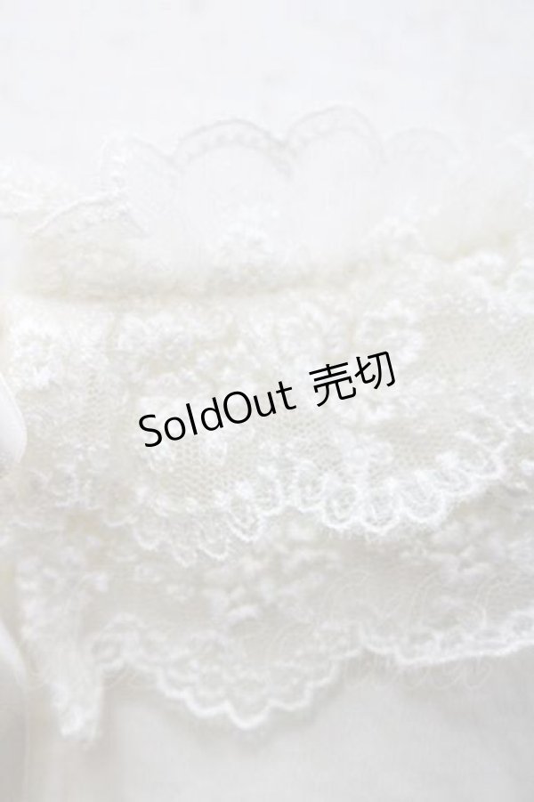 画像3: Innocent World / チュールレース半袖ボレロ  生成り I-26-01-10-007-IW-TO-SA-ZI (3)