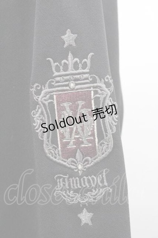 画像4: Amavel / Histoire Epeistミリタリーワンピース  黒Ｘボルドー I-26-01-10-091-CA-OP-SA-ZI (4)