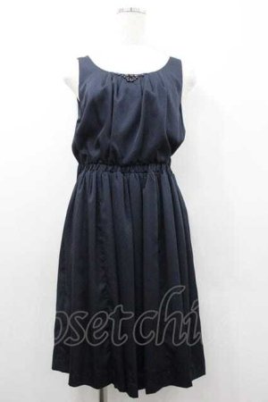 画像: axes femme / ビジュージャンパースカート  ネイビー I-26-01-10-093-AX-OP-SA-ZI