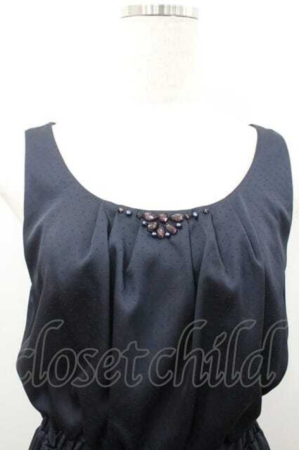 画像3: axes femme / ビジュージャンパースカート  ネイビー I-26-01-10-093-AX-OP-SA-ZI (3)