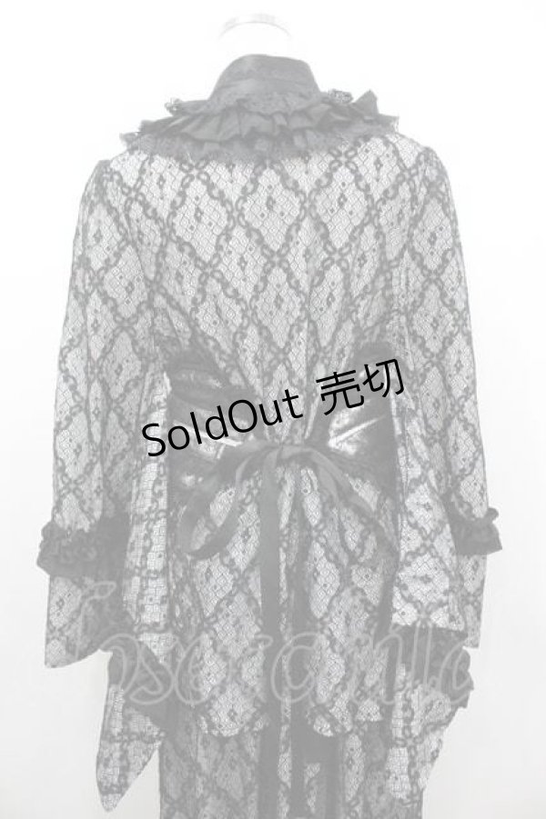 画像5: Hoshibako Works / 月影の待ちびと和様セットアップワンピース  黒 I-26-01-10-095-LO-OP-SA-ZI (5)