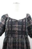 画像3: PINK HOUSE / チェック半袖チュニックブラウス  黒Ｘ茶 I-26-01-10-100-LO-BL-SA-ZI (3)