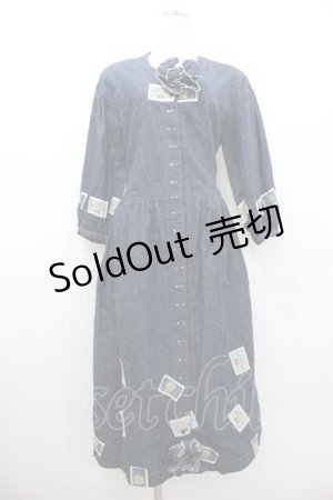 画像: PINK HOUSE / かおくまワッペンデニムワンピース  青デニム I-26-01-10-102-LO-OP-SA-ZI