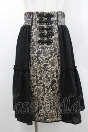 画像: axes femme Kawaii / メイリンスカート  黒 I-26-01-10-103-AX-SK-SA-ZI