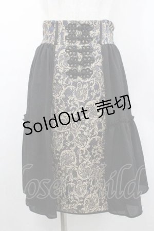 画像: axes femme Kawaii / メイリンスカート  黒 I-26-01-10-103-AX-SK-SA-ZI