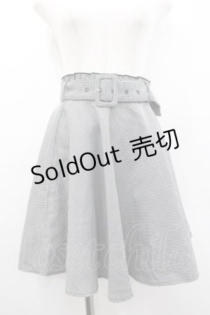 画像: evelyn / 千鳥柄スカート  黒Ｘ白 I-26-01-10-105-LO-SK-SA-ZI