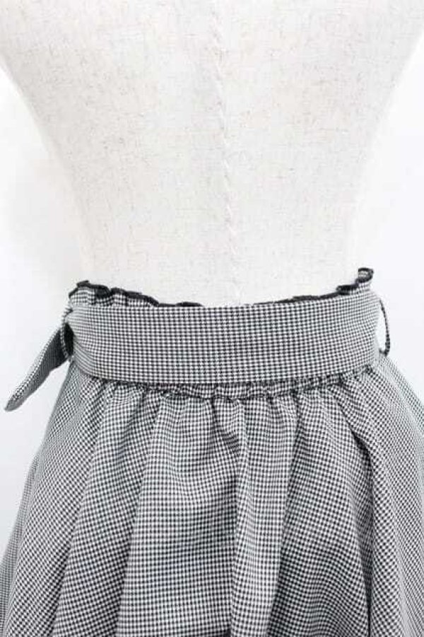 画像4: evelyn / 千鳥柄スカート  黒Ｘ白 I-26-01-10-105-LO-SK-SA-ZI (4)