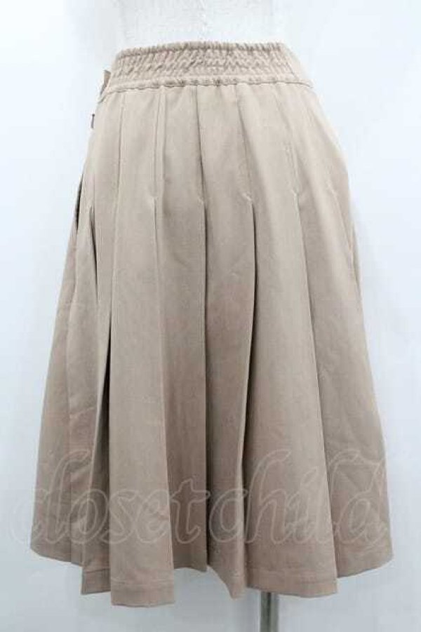 画像2: Fi.n.t / ダブルレースアップニットフレアースカート  ベージュ I-26-01-10-107-CA-SK-SA-ZI (2)