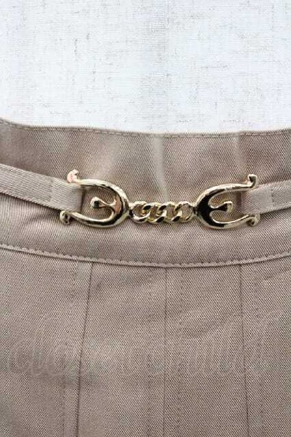 画像3: Fi.n.t / ダブルレースアップニットフレアースカート  ベージュ I-26-01-10-107-CA-SK-SA-ZI (3)