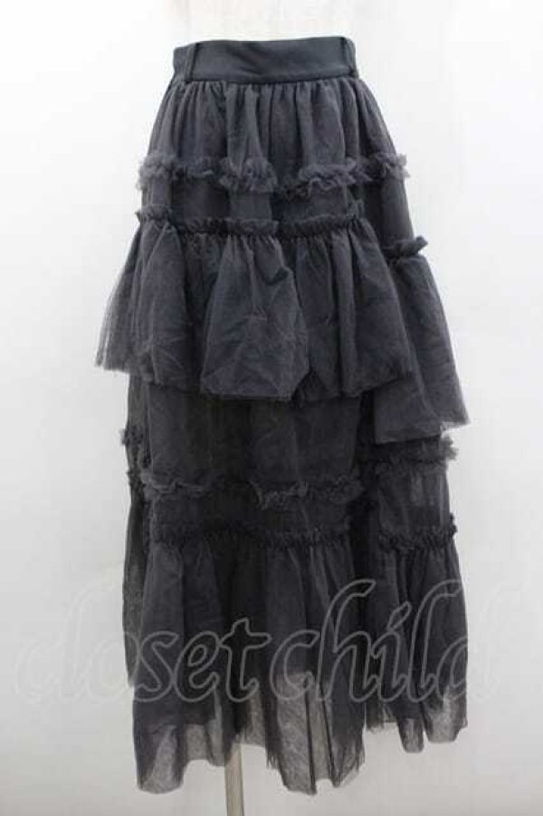 画像1: HARE / チュールフリルスカート  グレー I-26-01-10-109-0-SK-SA-ZI (1)