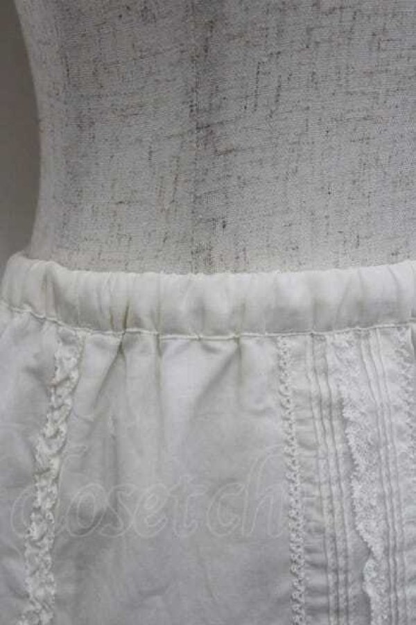 画像3: PINK HOUSE / 縦フリル&ピンタックローンスカート  アイボリー I-26-01-10-117-LO-SK-SA-ZI (3)