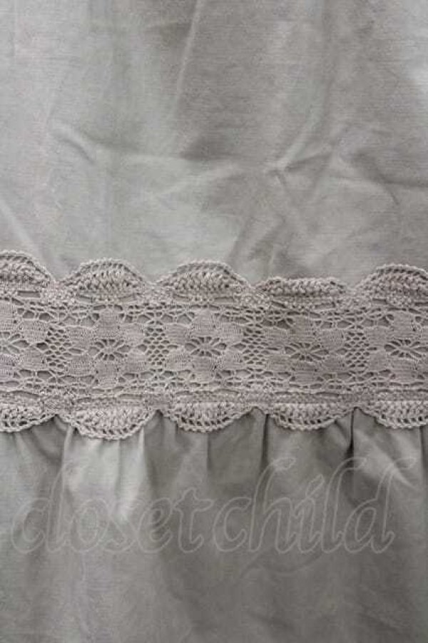 画像3: INGEBORG / レースボーダースカート M ベージュ I-26-01-10-118-LO-SK-SA-ZI (3)