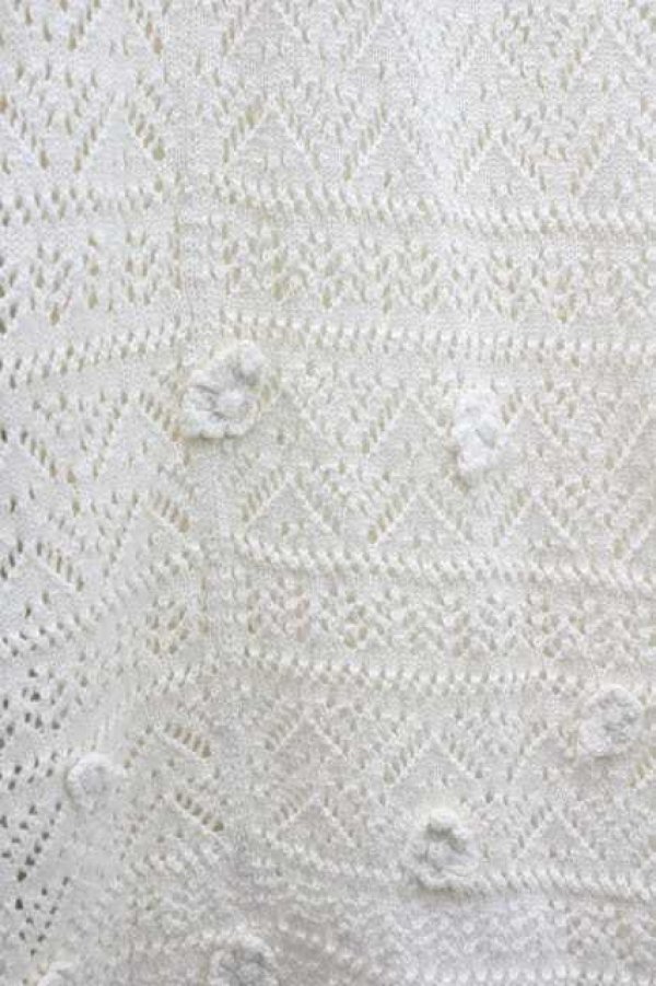 画像3: PINK HOUSE / モチーフ付ニットスカート  アイボリー I-26-01-10-119-LO-SK-SA-ZI (3)