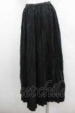 画像2: INGEBORG / シワ加工スカート M ブラック I-26-01-10-122-LO-SK-SA-ZI (2)