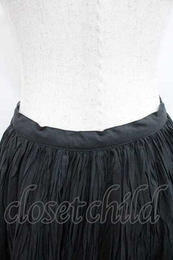 画像3: INGEBORG / シワ加工スカート M ブラック I-26-01-10-122-LO-SK-SA-ZI (3)