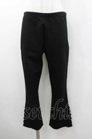 画像: INGEBORG / 裾サイドストレッチレギンス 11号 ブラック I-26-01-10-124-LO-PA-SA-ZI