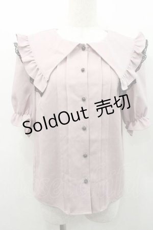 画像: MA*RS / セーラー三角襟ブラウス  ピンクＸ黒 I-26-01-10-002-EL-BL-SA-ZI