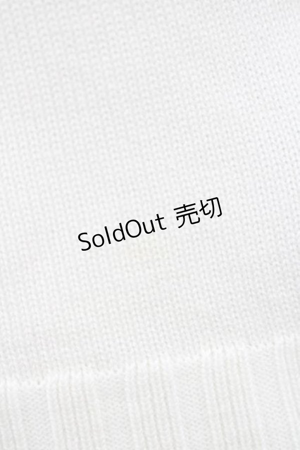 画像6: JESUS DIAMANTE / パールリボンハイネックニットトップス  生成り I-26-01-10-016-JE-TO-SA-ZI (6)