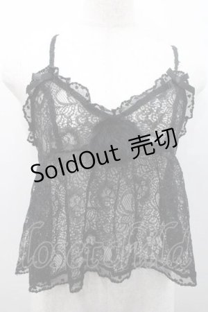 画像: To Alice / レースキャミベビードール S 黒 I-26-01-10-018-LO-TO-SA-ZI