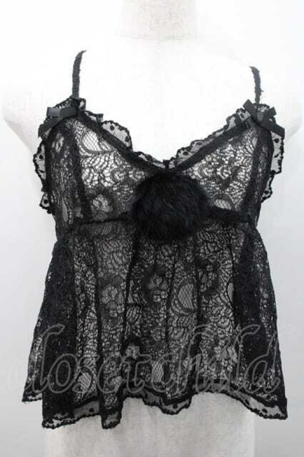 画像1: To Alice / レースキャミベビードール S 黒 I-26-01-10-018-LO-TO-SA-ZI (1)