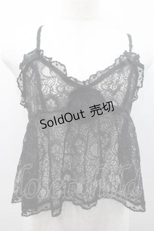 画像1: To Alice / レースキャミベビードール S 黒 I-26-01-10-018-LO-TO-SA-ZI (1)