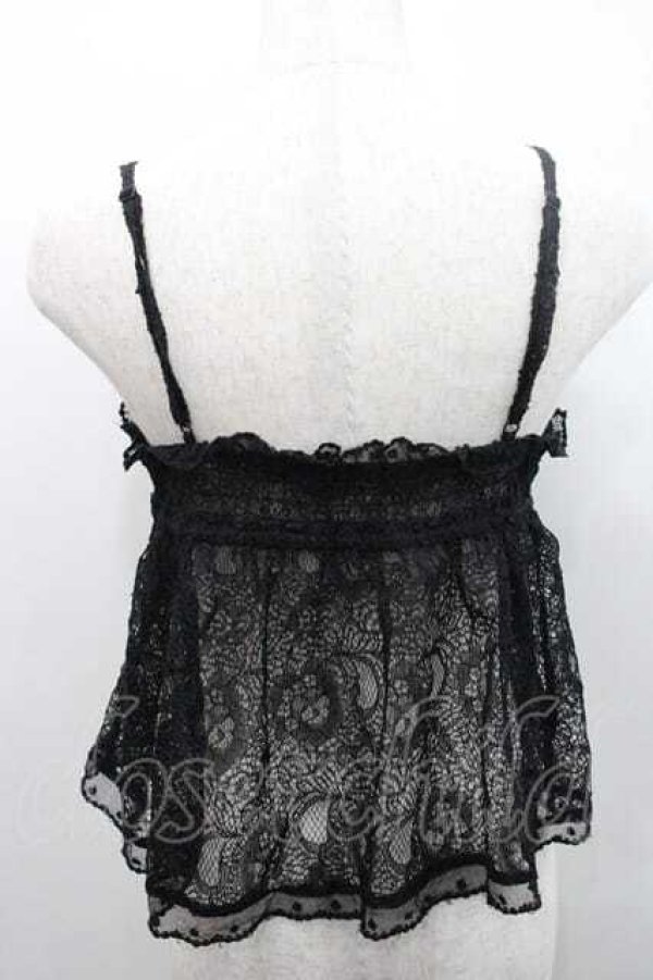 画像2: To Alice / レースキャミベビードール S 黒 I-26-01-10-018-LO-TO-SA-ZI (2)