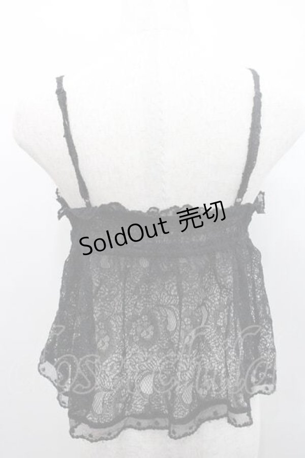 画像2: To Alice / レースキャミベビードール S 黒 I-26-01-10-018-LO-TO-SA-ZI (2)