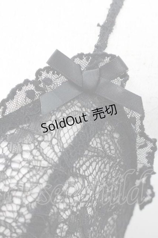 画像3: To Alice / レースキャミベビードール S 黒 I-26-01-10-018-LO-TO-SA-ZI (3)