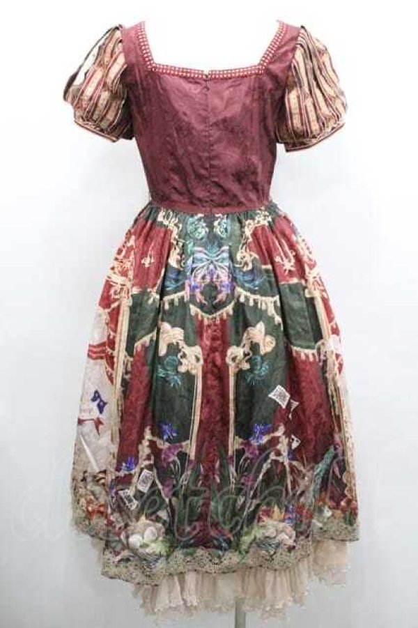 画像2: Miss Point / 万華鏡ワンピース  ボルドー I-26-01-13-051-0-OP-SA-ZI (2)