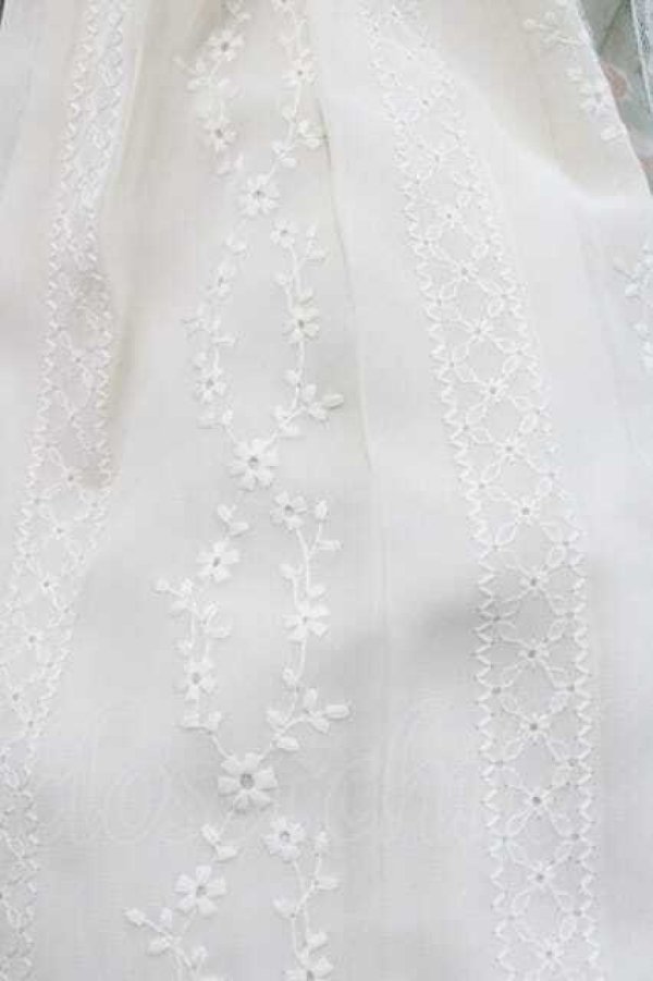 画像5: Miss Point / 薔薇プリントチュール重ね半袖ワンピース S グリーンＸアイボリー I-26-01-13-056-0-OP-SA-ZI (5)