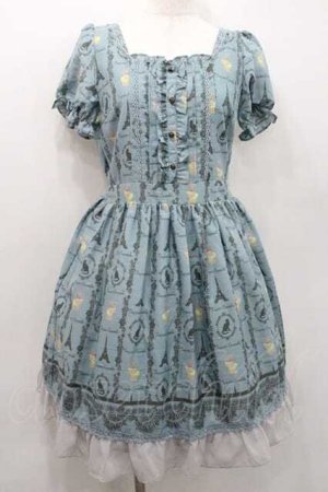 画像: axes femme / Paris柄ワンピース  青 I-26-01-13-060-AX-OP-SA-ZI