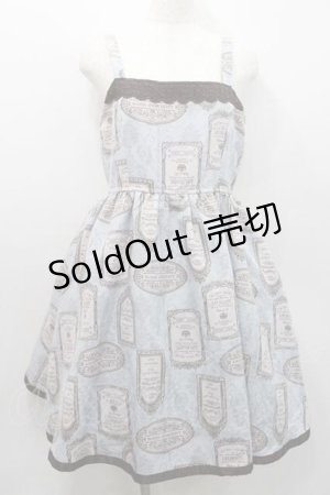 画像: axes femme / アンティークラベルptワンピース Ｍ サックス I-26-01-13-061-AX-OP-TE-ZI