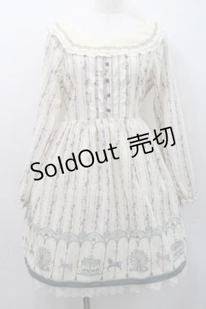 画像: axes femme / オフショル遊園地柄ワンピース Ｍ 生成り I-26-01-13-062-AX-OP-TE-ZI