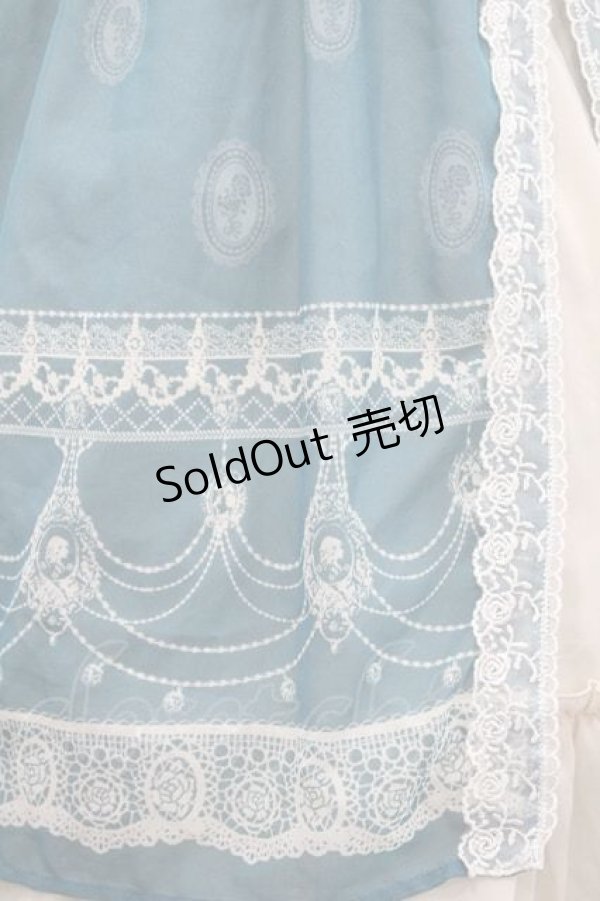 画像4: axes femme / 単色パネルシャーリングチュニ  青Ｘ白 I-26-01-13-064-AX-OP-SA-ZI (4)