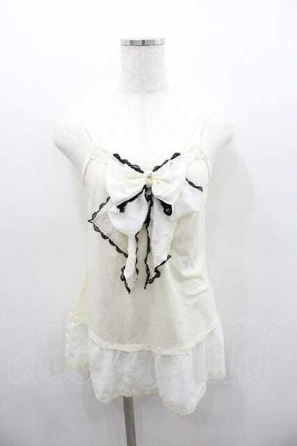 画像1: axes femme / BIGリボンキャミソール Ｍ ピンク I-26-01-13-009-AX-TO-TE-ZI (1)