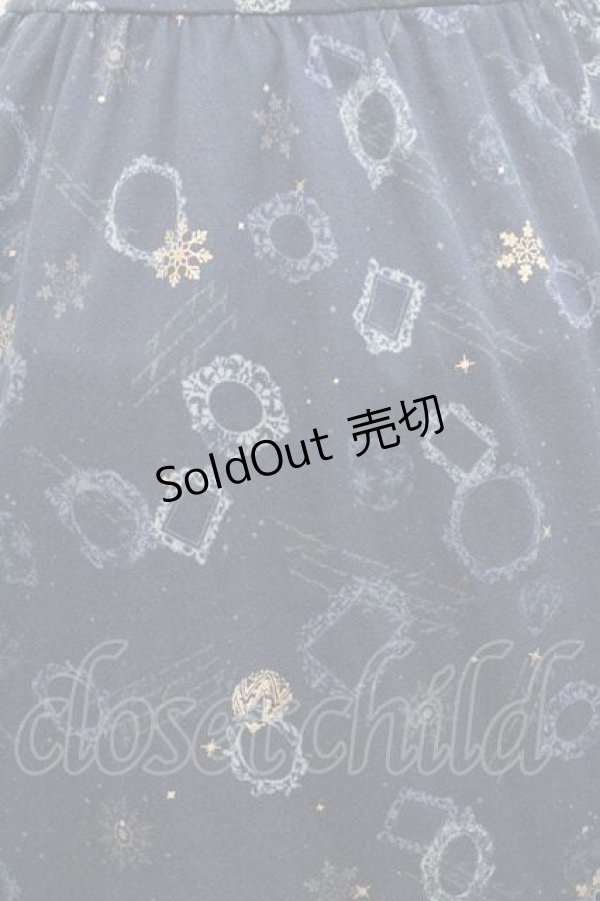 画像4: axes femme / オーナメント柄チュニック Ｍ ネイビー I-26-01-13-066-AX-OP-TE-ZI (4)