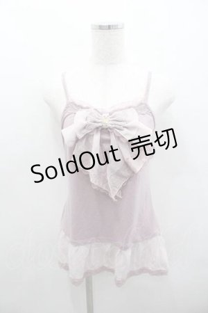 画像: axes femme / BIGリボンキャミソール Ｍ ピンク I-26-01-13-010-AX-TO-TE-ZI