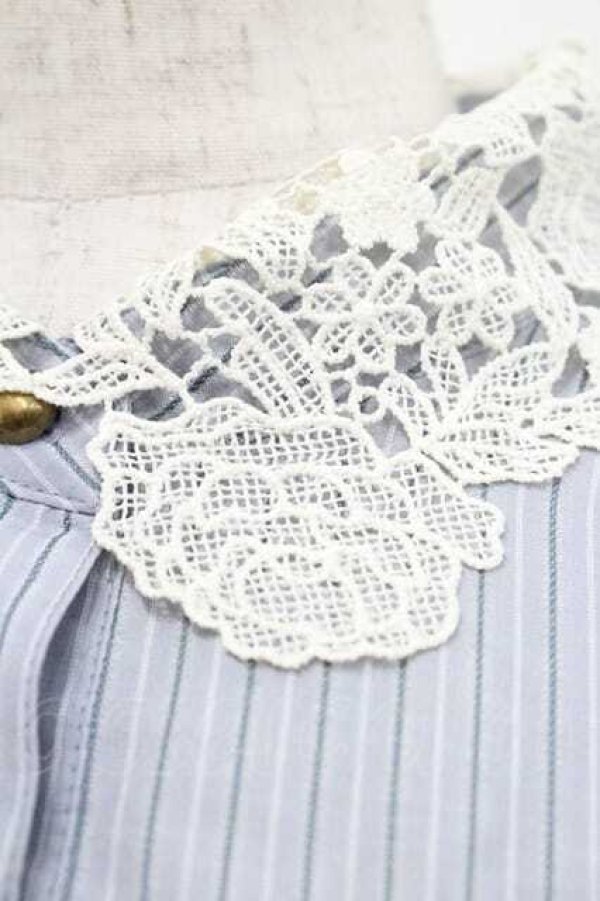 画像3: m petit by misako / ストライプワンピース S 中青 I-26-01-13-073-LO-OP-SA-ZI (3)