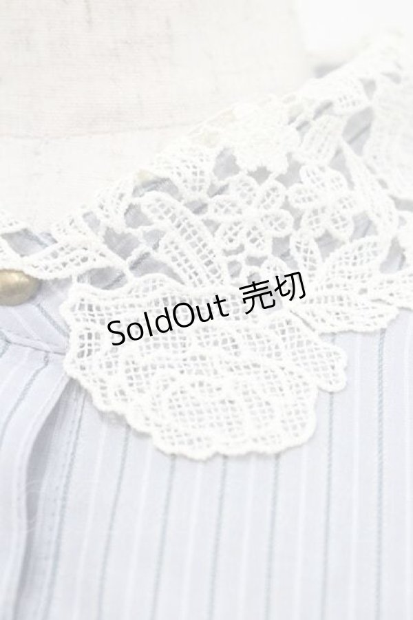 画像3: m petit by misako / ストライプワンピース S 中青 I-26-01-13-073-LO-OP-SA-ZI (3)