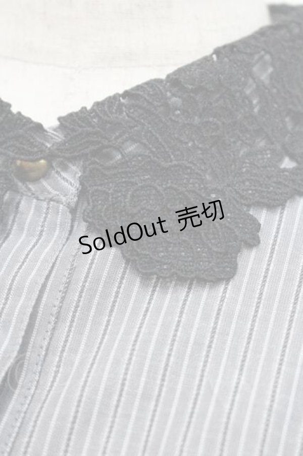 画像3: m petit by misako / ストライプワンピース S 中灰 I-26-01-13-074-LO-OP-SA-ZI (3)